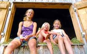 Auf dem Heuboden des ehemaligen Stalls 